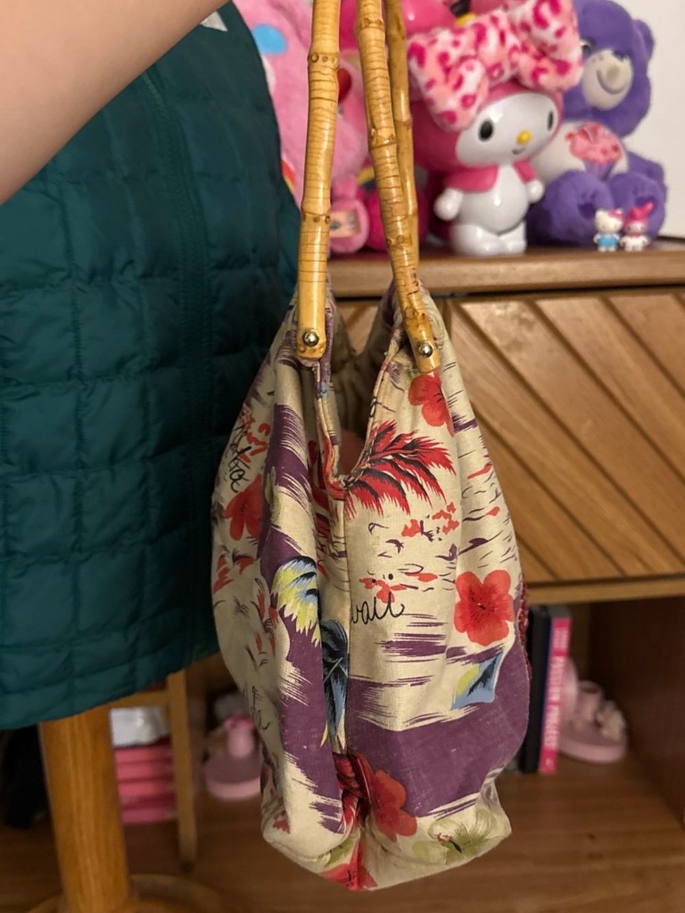 Tropical Print Handbag - Picture 3 of 6